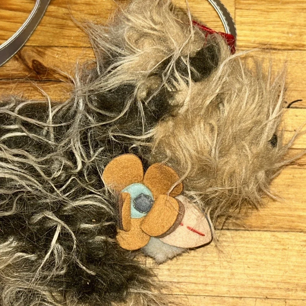 Long Hair Pekingese Purse Plush, Zipper & Carry Strap P3